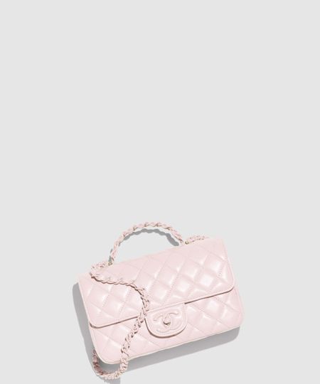 핸들 장식의 미니 플랩백 AS5243